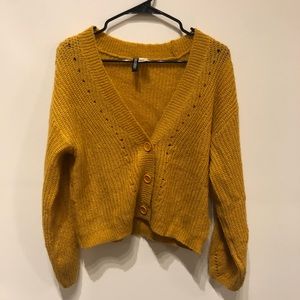 H&M orange cardigan